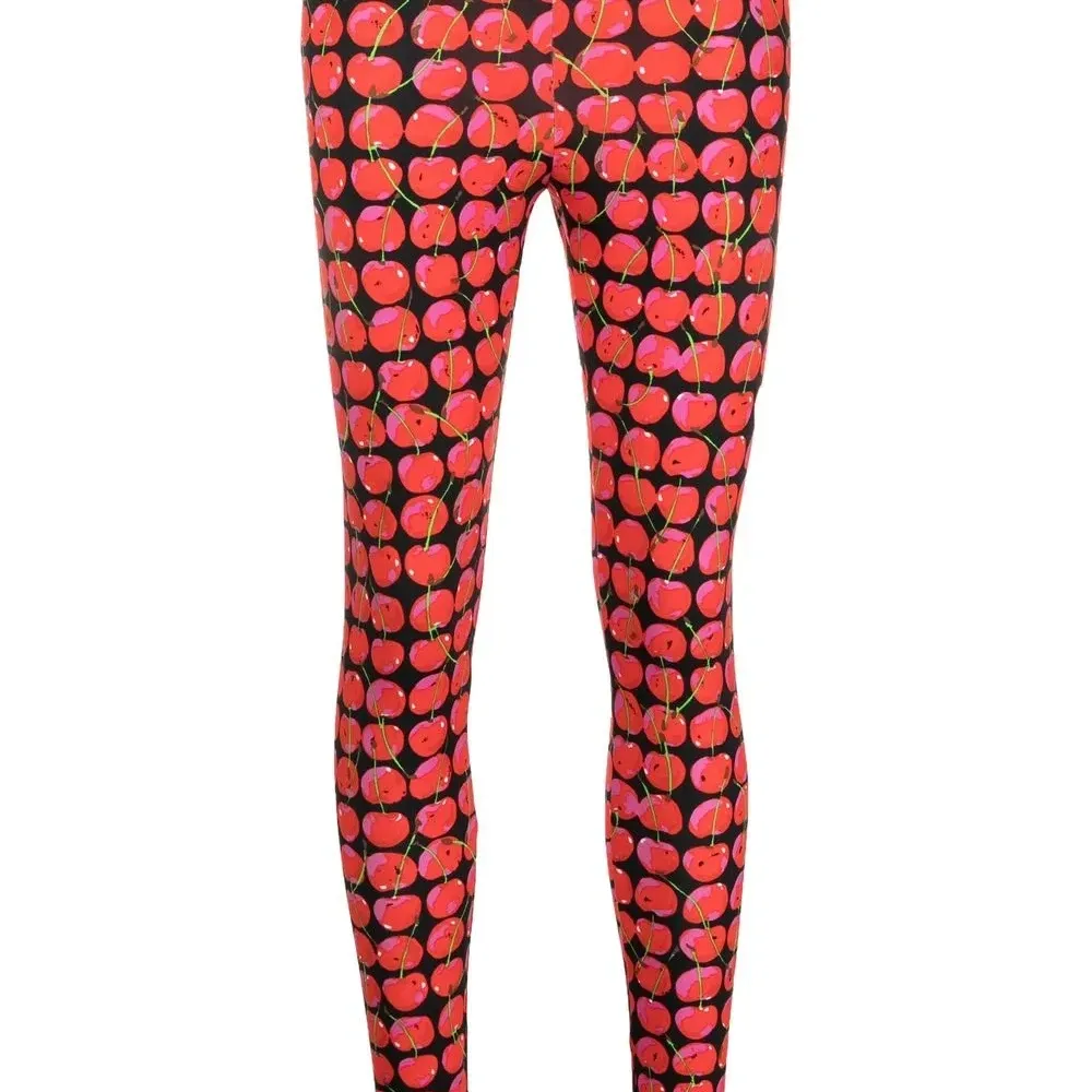 Легинсы средней посадки с принтом