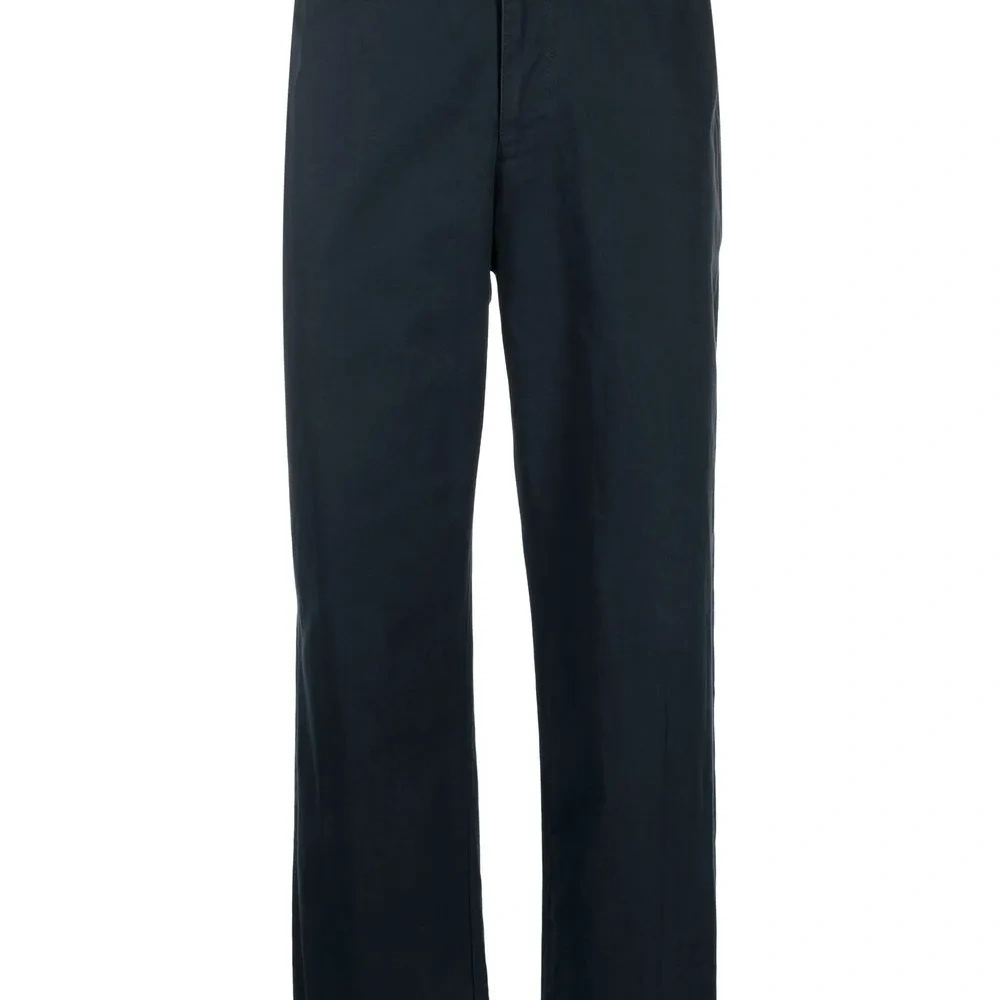 Прямые брюки со складками