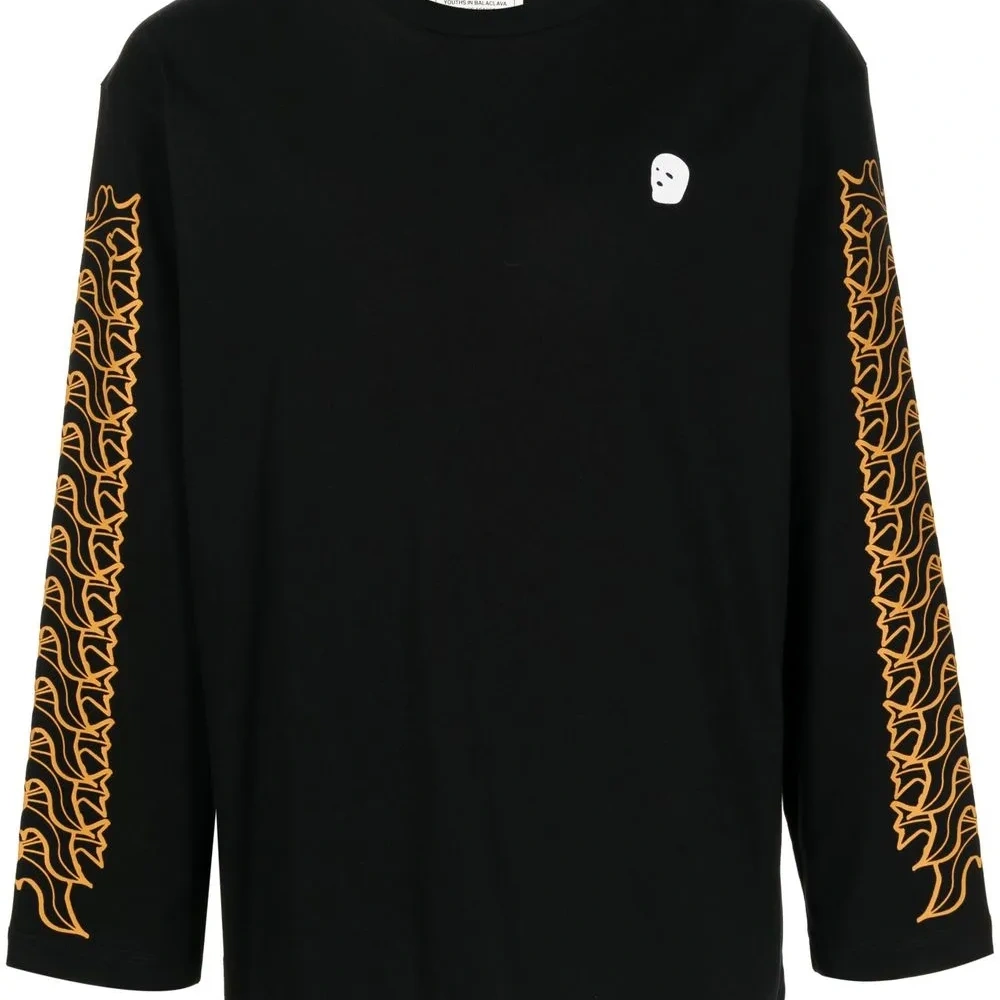 Футболка с длинными рукавами и графичным принтом