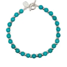 Браслет с камнями и бусинами