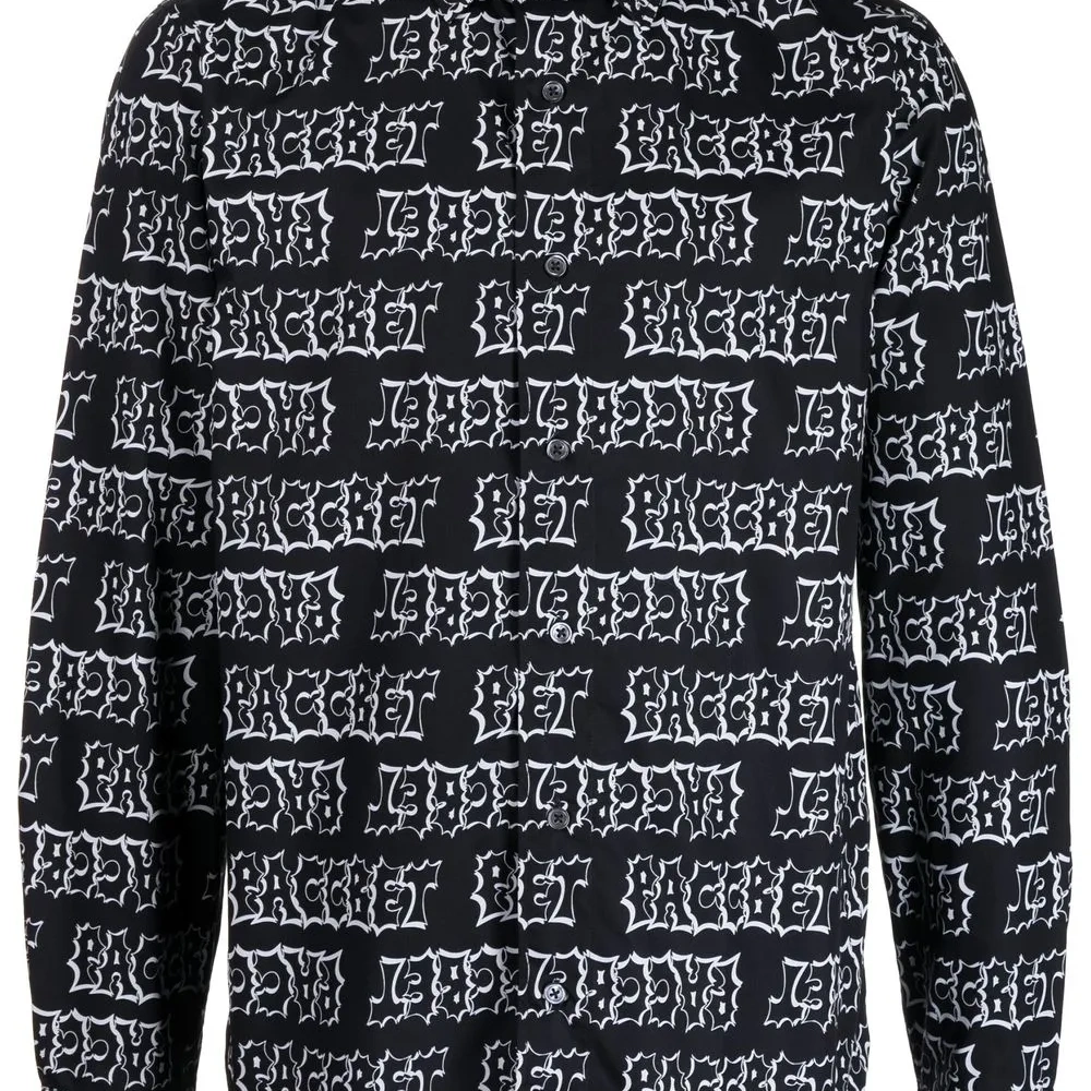 Рубашка с графичным принтом