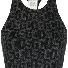 Укороченный топ с логотипом Укороченный топ с логотипом