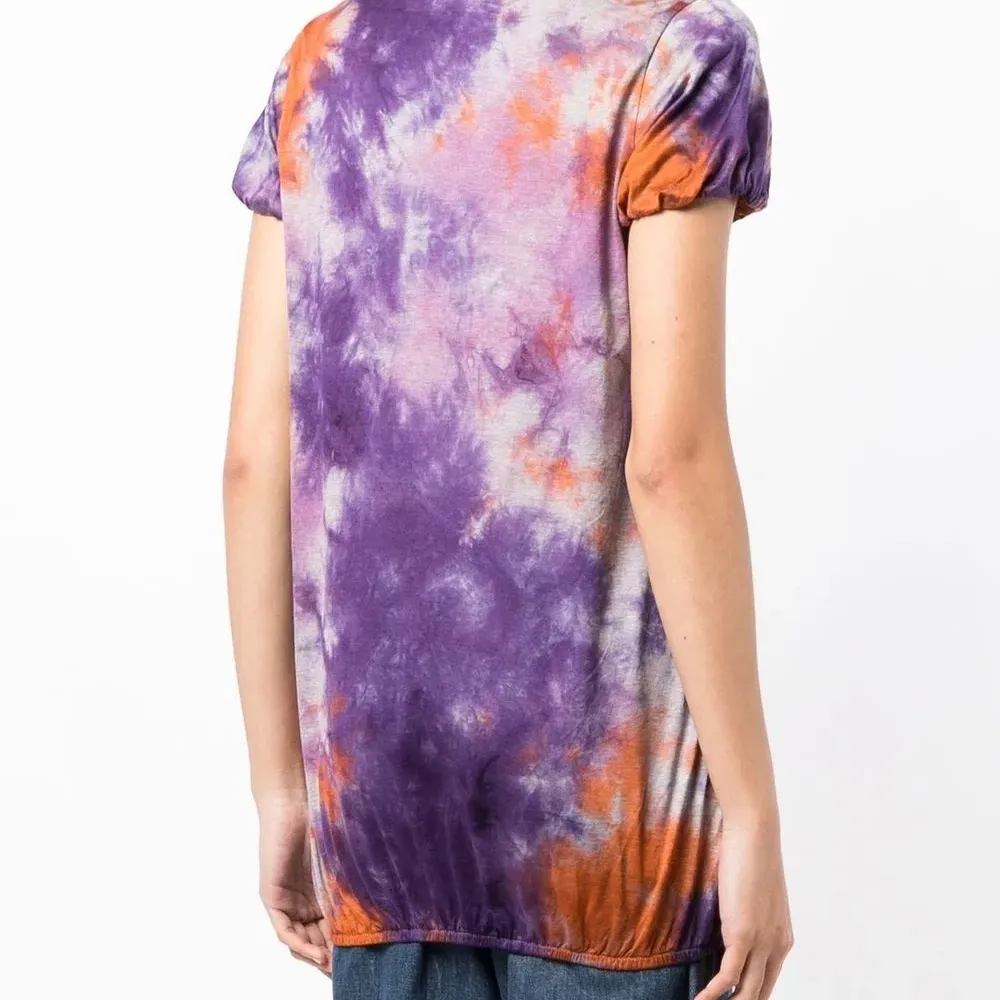 Рубашка поло с принтом тай-дай