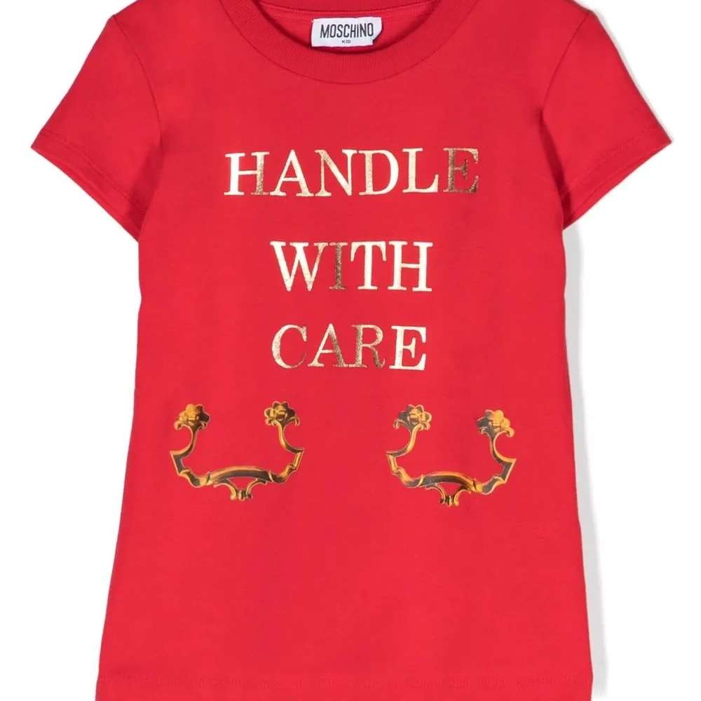 Футболка с принтом Handle With Care