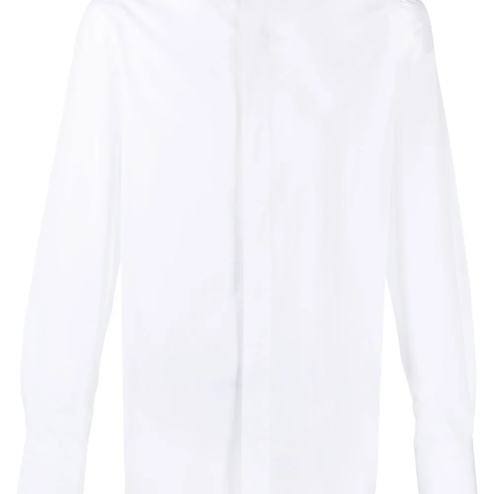 Поплиновая рубашка с длинными рукавами