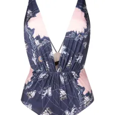 Купальник Clavert с графичным принтом