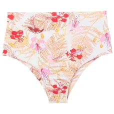 Плавки бикини с завышенной талией и цветочным принтом