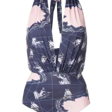 Купальник Deneuve с графичным принтом Купальник Deneuve с графичным принтом