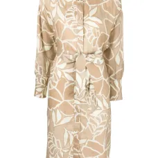 Платье асимметричного кроя с графичным принтом