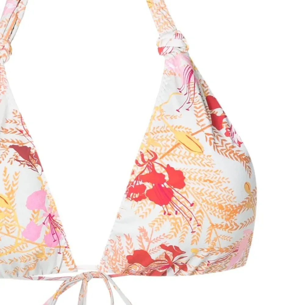 Бикини с цветочным принтом и завязками