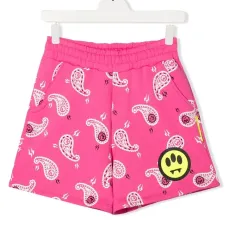 Шорты с принтом пейсли и логотипом