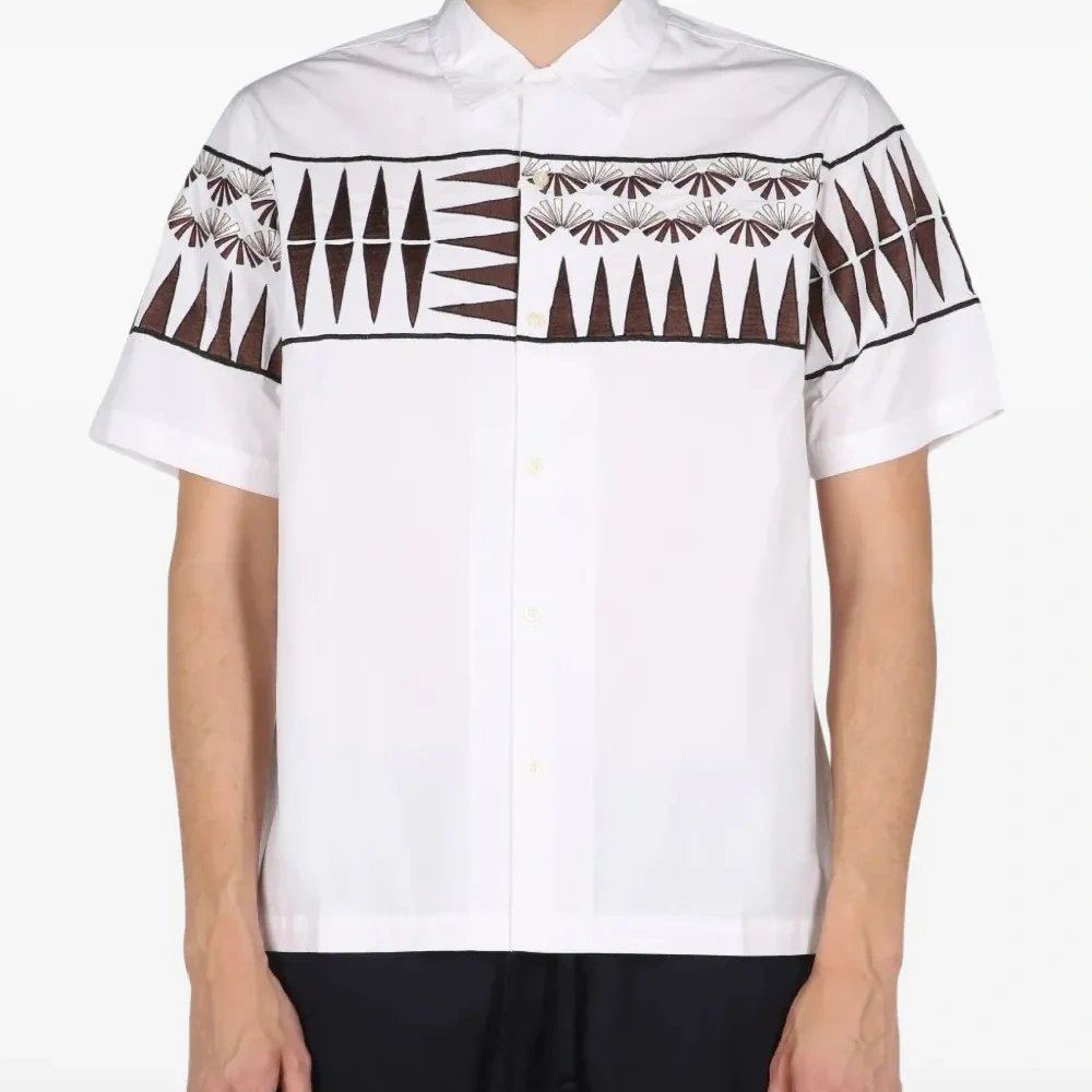 Рубашка с геометричным принтом