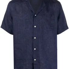 Льняная рубашка Angelo с короткими рукавами