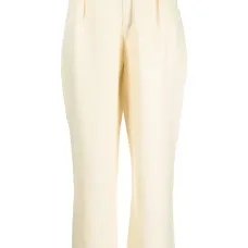 Льняные брюки широкого кроя Льняные брюки широкого кроя