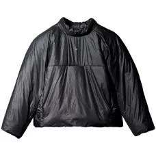 Дутый пуловер с высоким воротником