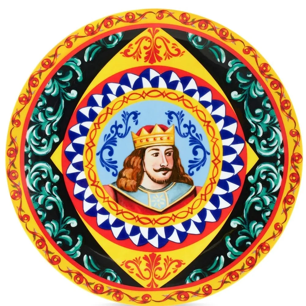 Сервировочная тарелка с принтом Сервировочная тарелка с принтом