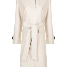 Однобортное пальто с поясом Однобортное пальто с поясом