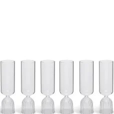 Набор Tutu из шести бокалов для шампанского Набор Tutu из шести бокалов для шампанского