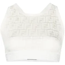 Укороченный топ с монограммой Укороченный топ с монограммой