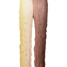 Брюки со сборками и эффектом омбре