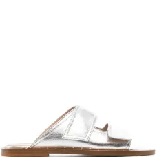 Шлепанцы Karen с эффектом металлик