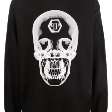 Толстовка с принтом Skull