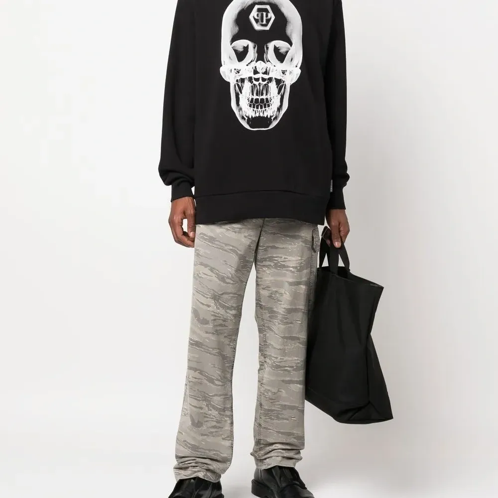 Толстовка с принтом Skull
