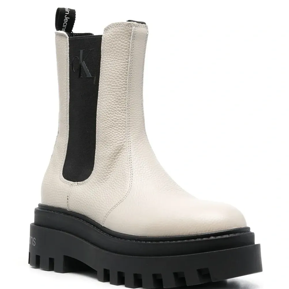 Ботинки челси на платформе