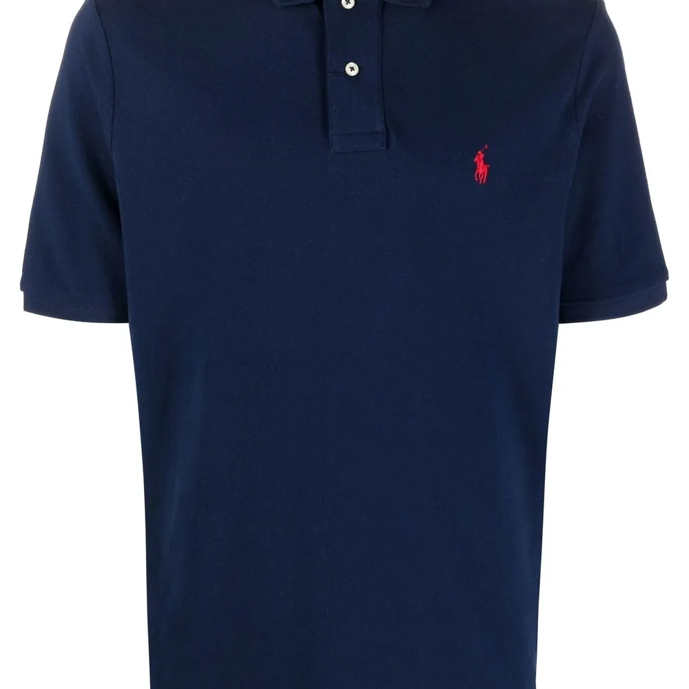 Рубашка поло с вышитым логотипом