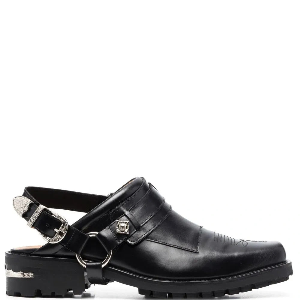 Лоферы с ремешком на пятке