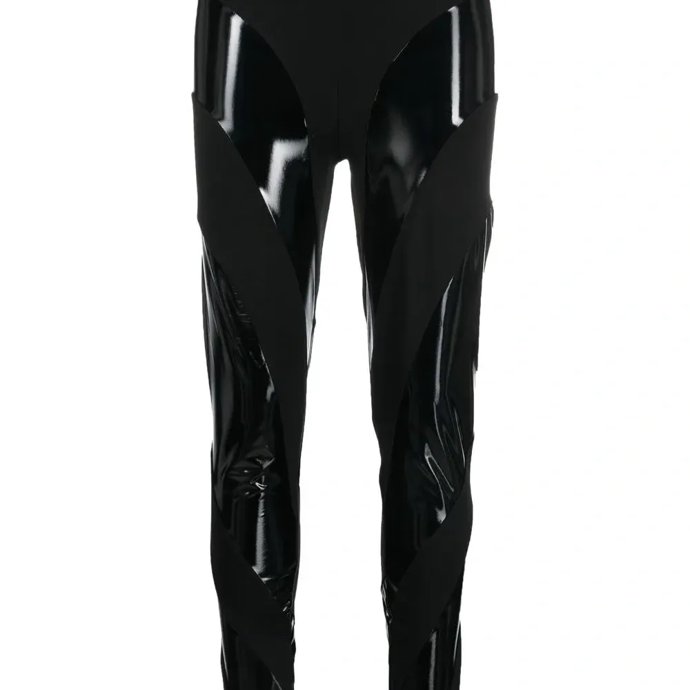 Легинсы с контрастными вставками