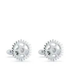 Запонки в форме шестеренок