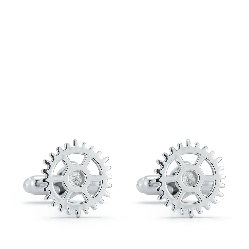 Запонки в форме шестеренок