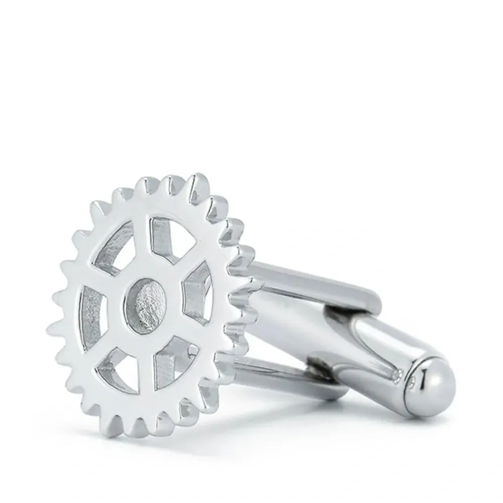 Запонки в форме шестеренок