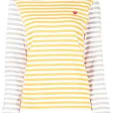 Двухцветная футболка с длинными рукавами Двухцветная футболка с длинными рукавами