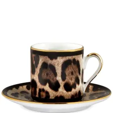 Кофейная пара для эспрессо с принтом