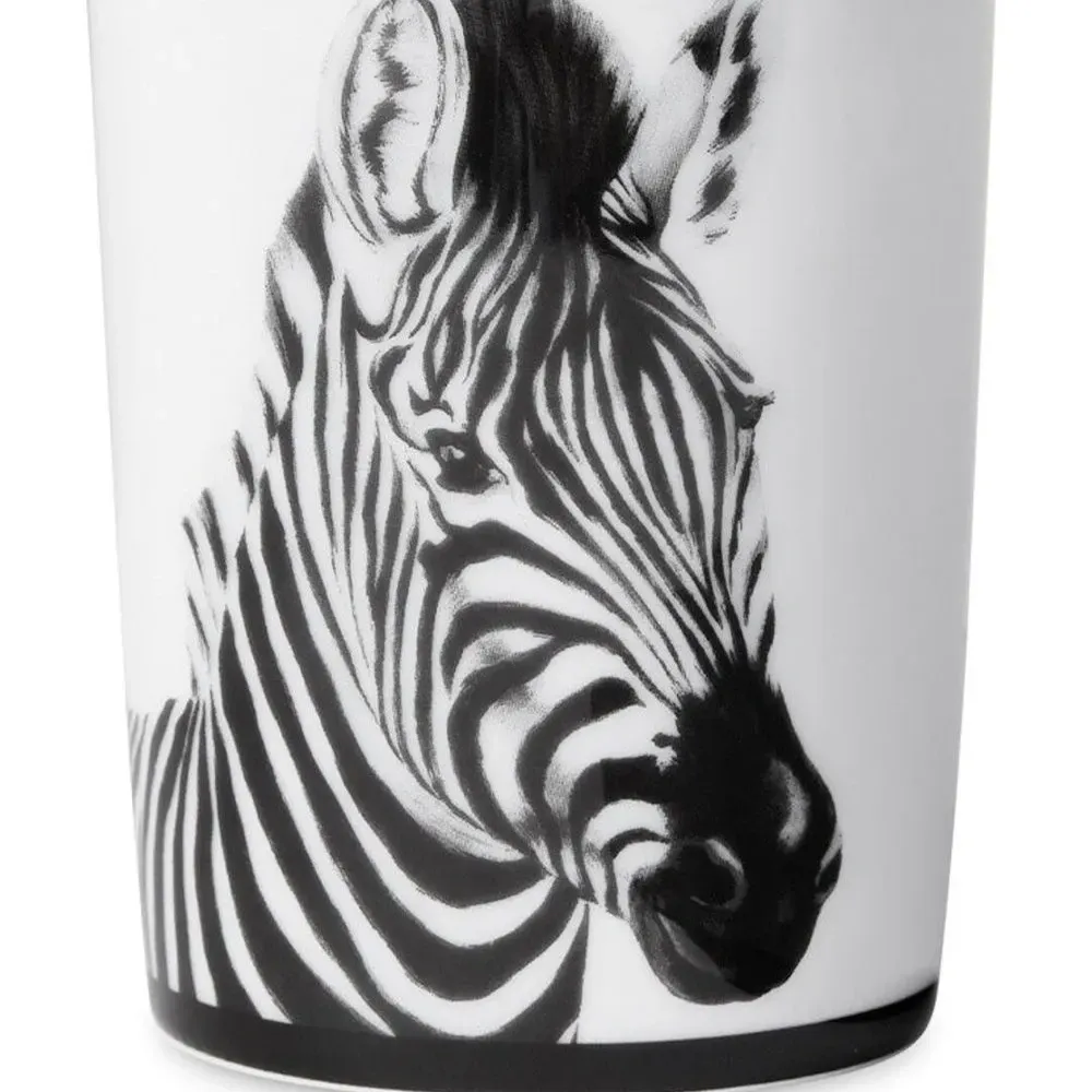 Фарфоровая кружка с зебровым узором