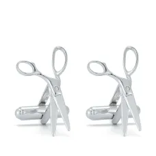 Запонки в форме ножниц