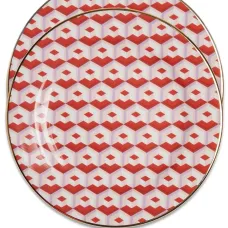 Набор Cubi Rosso из двух десертных тарелок