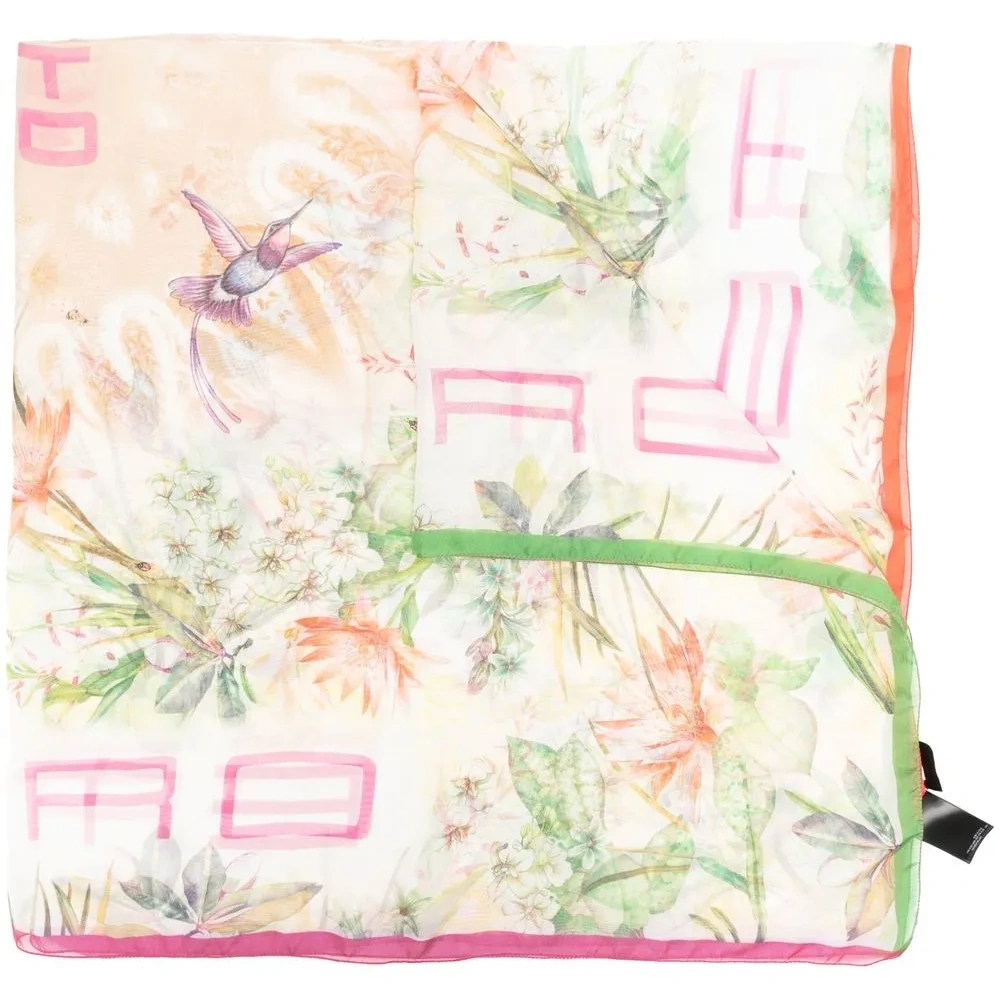 Шарф с цветочным принтом Шарф с цветочным принтом