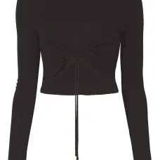 Креповый топ с кулиской