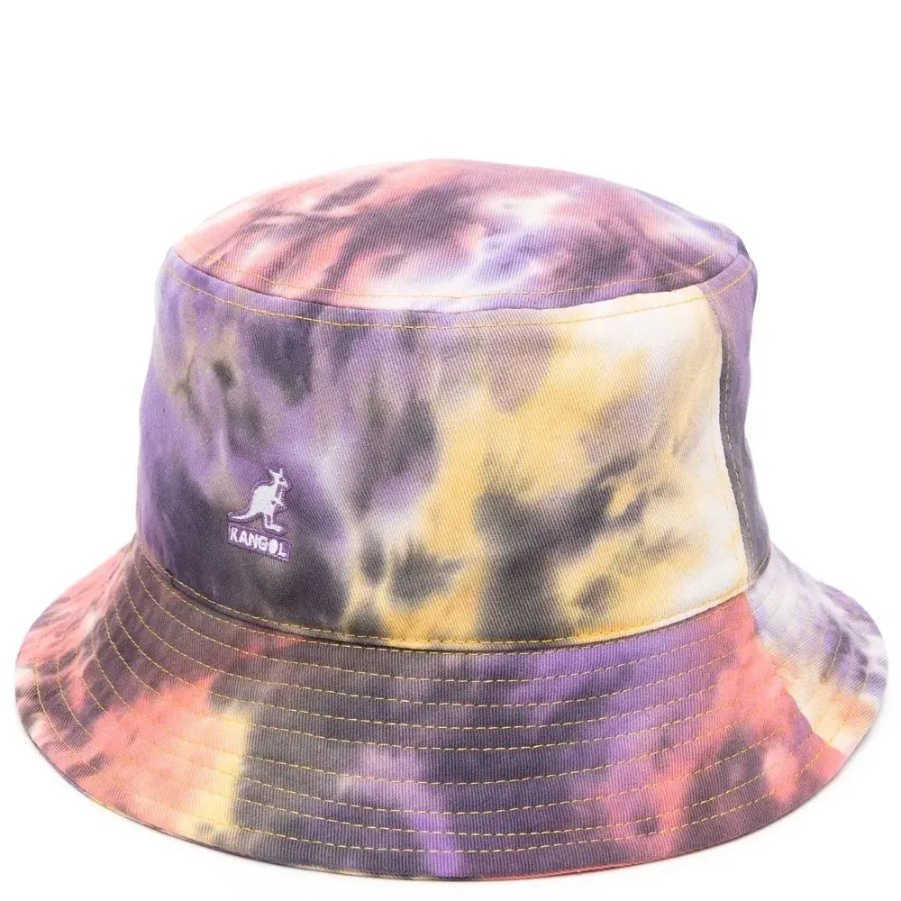 панама с вышитым логотипом и принтом тай-дай панама с вышитым логотипом и принтом тай-дай