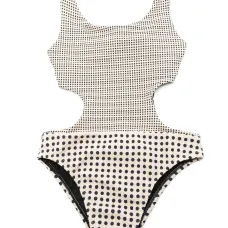 Фактурный купальник с вырезами