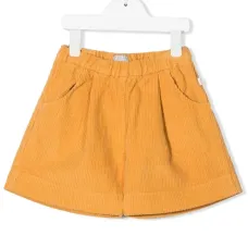 Вельветовые шорты с эластичным поясом