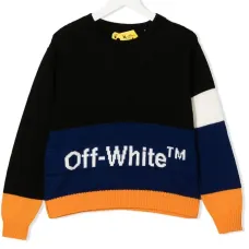 Джемпер из вирджинской шерсти с вышитым логотипом