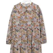 Платье миди с графичным принтом