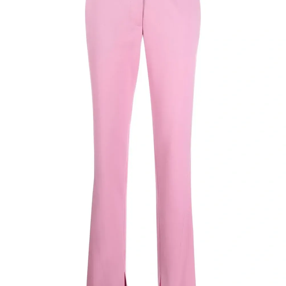 Брюки строгого кроя с разрезами