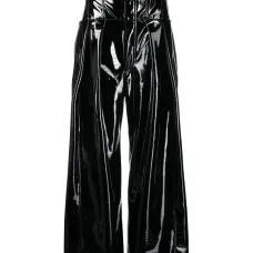 Глянцевые широкие брюки Глянцевые широкие брюки