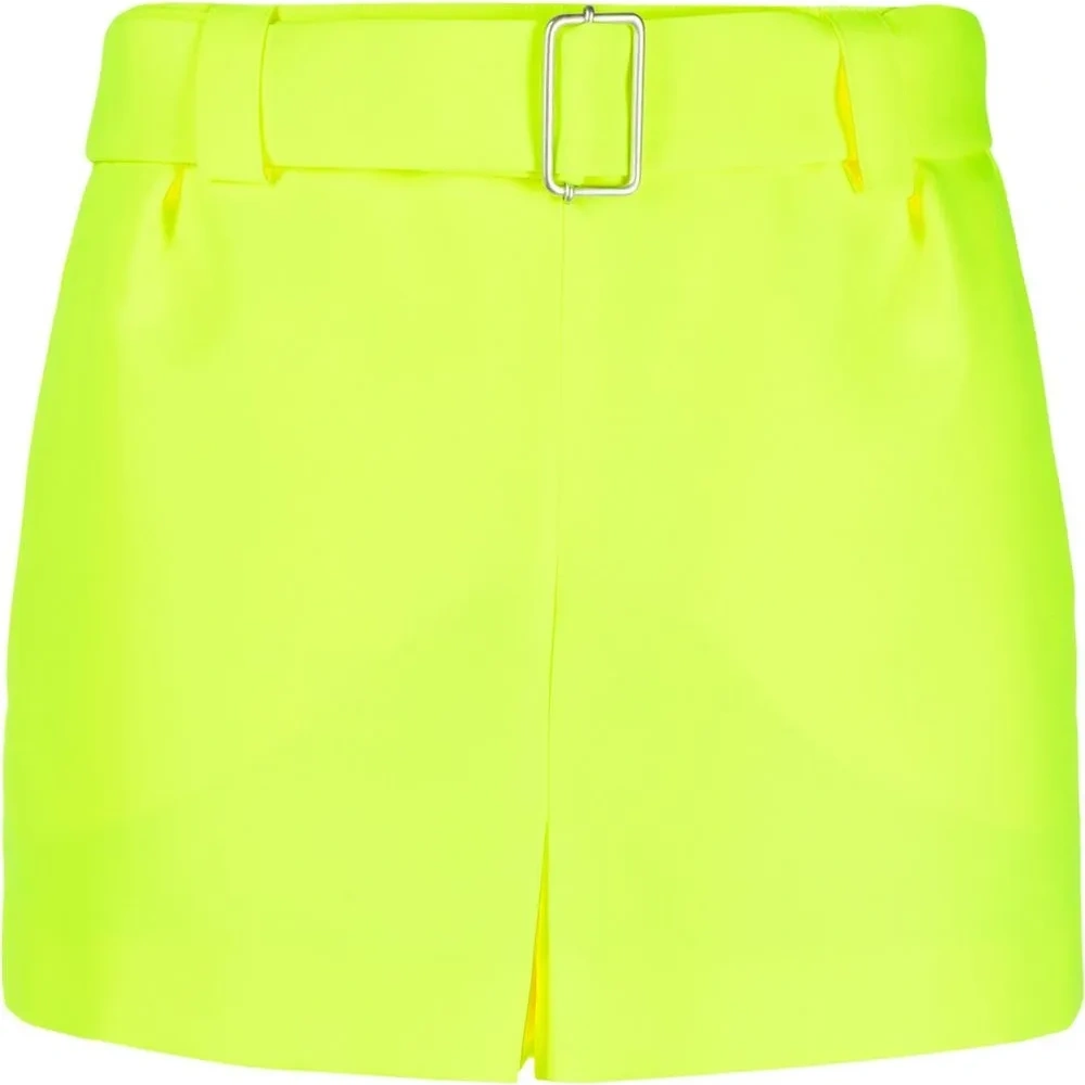 Шорты средней посадки с поясом