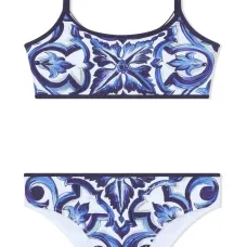 Бикини с U-образным вырезом и принтом Majolica